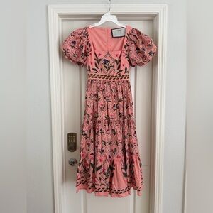 Never worn Agua by Agua Bendita Pacifico Pink Midi Dress Size Small